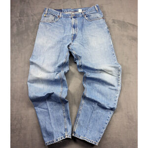 Vintage Levis 560 Jeans Mens 38x34 Blue Cotton Loose Fit Baggy Skater Distressed